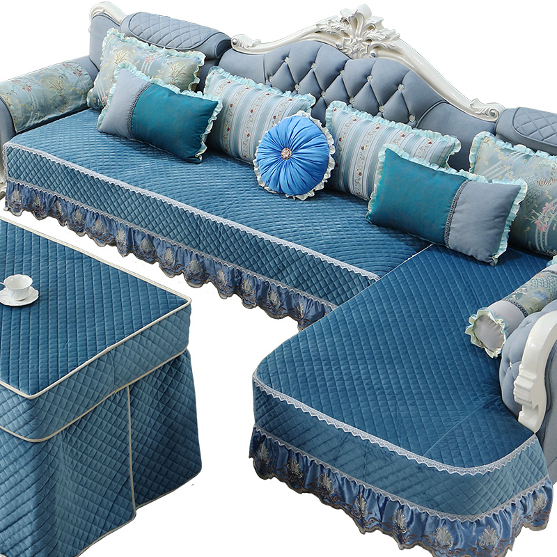 欧式沙发套罩 全包万能定做现代时尚毛绒贵妃防滑坐垫沙发垫子