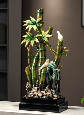 节节高升招财富贵竹子摆件客厅旺宅电视柜领导办公室乔迁新居礼品