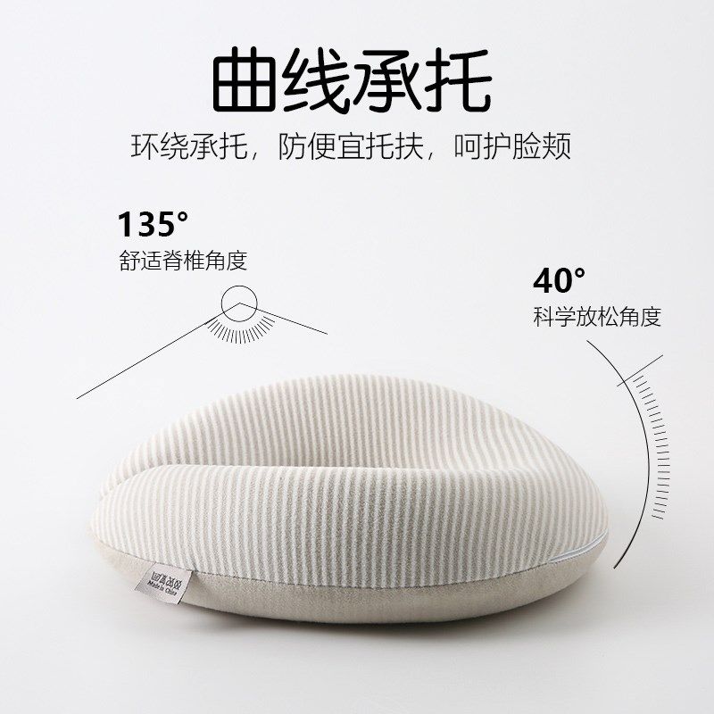 美容枕专用枕头推拿按摩床U型枕趴趴枕记忆棉面部脸垫美容院趴枕