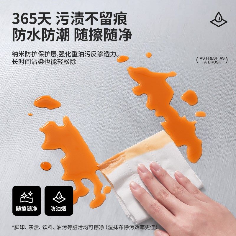 【防火防油】厨房防油贴纸自粘橱柜防油防潮家具翻新金属拉丝贴膜,家居饰品,软装墙贴,淘宝优惠券,粉丝福利购,淘宝优惠卷