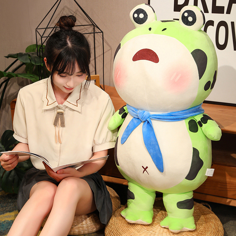 可爱孤寡青蛙公仔毛绒玩具玩偶睡觉抱枕女生闺蜜情人节生日礼物男