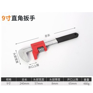 大开口活动扳手多功能活络万用扳手开口管钳水泵钳工具扳手