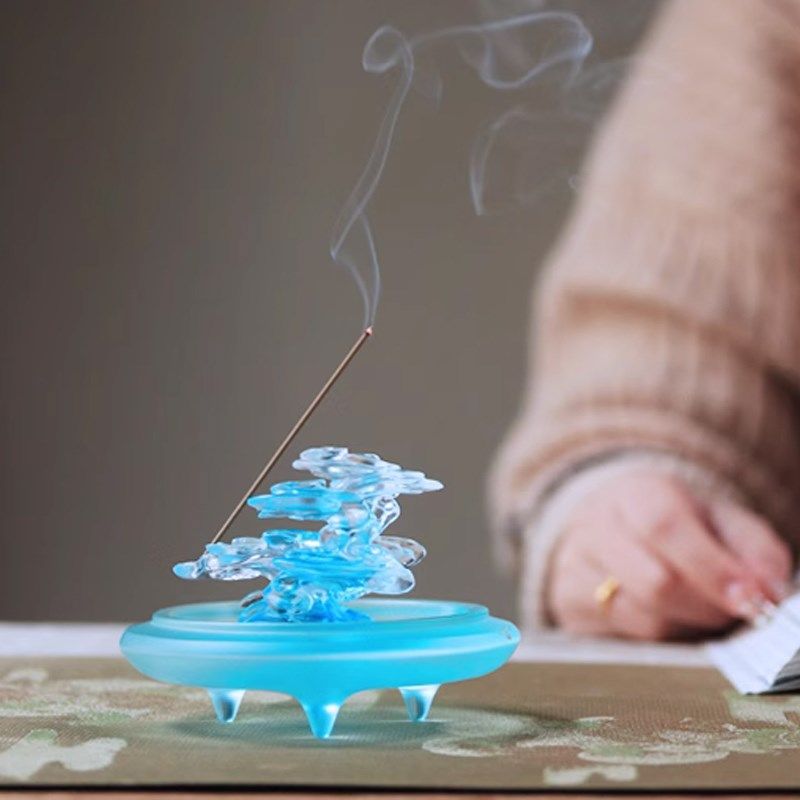 心缘堂灵云香插香托线香家用室内创意香座琉璃香薰炉禅意茶道摆件,家居饰品,香托/香盘/香座/香插,淘宝优惠券,粉丝福利购,淘宝优惠卷