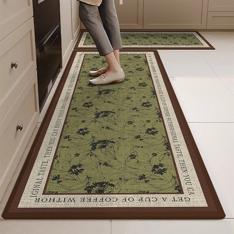 美式厨房专用亚麻编织地垫门口吸水防滑脚垫可擦免洗防污地毯加厚,居家布艺,厨房地垫,淘宝优惠券,粉丝福利购,淘宝优惠卷