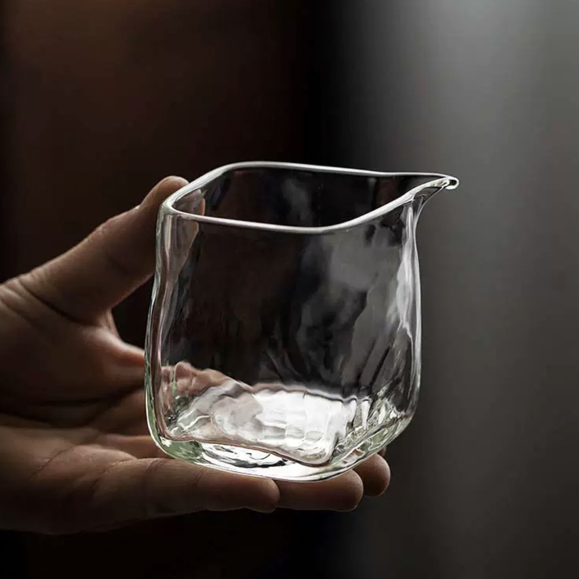 【公道杯】公道杯分茶器茶具透明家用耐热茶漏一体简约玻璃方形