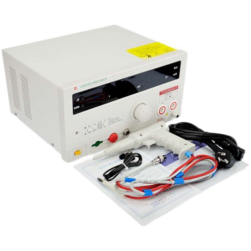 长盛CS2672DX电器漏电流高压机 5KV安规测试仪数显直流耐压测试仪