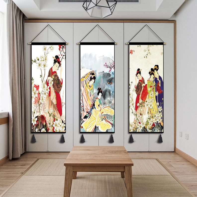 日式和风挂画玄关卧室床头壁画挂布布艺客厅背景墙装饰画走廊寿司图片