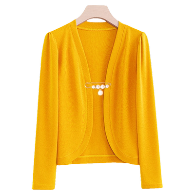 冰丝短款针织开衫女大码