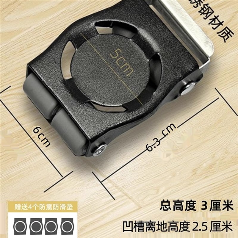 静音大承重移动滑轮可固定茶几移动轮挪动床家具万向轮洗衣机底座