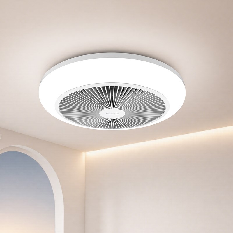 松下隐形风扇灯新款吊扇吸顶灯客厅餐厅卧室简约现代家用电扇吊灯