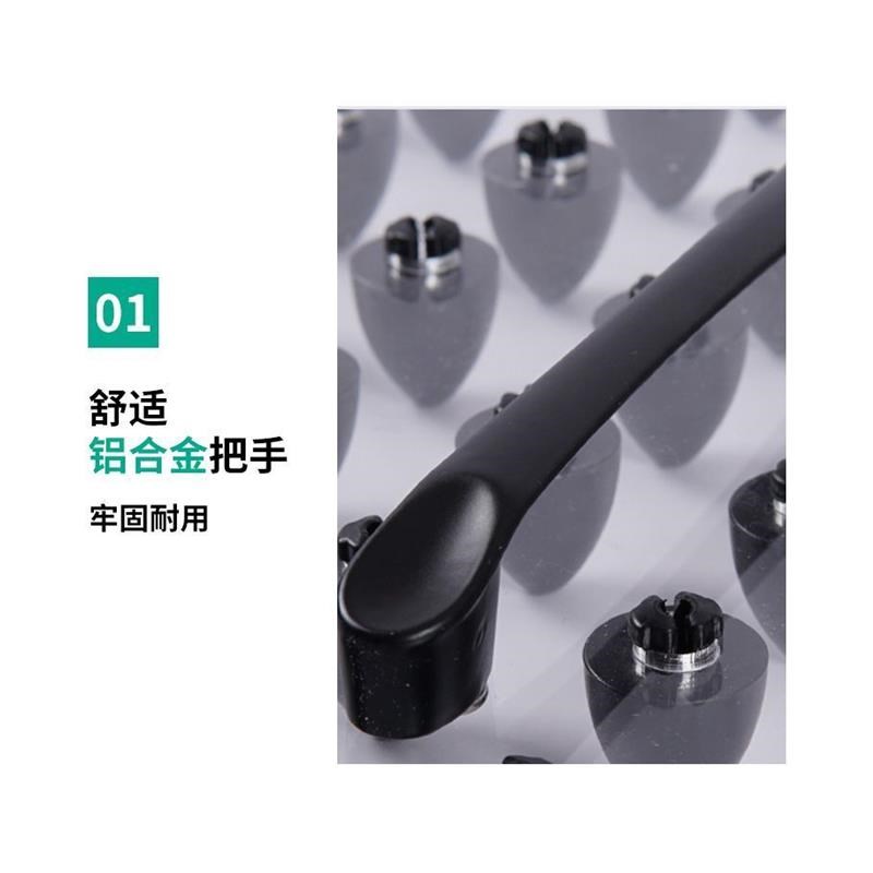 新款育苗盘压孔器压坑器播种工具农用手压式打孔器打洞播种厂家