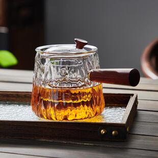 水果茶煮茶壶玻璃侧把壶耐高温可明火煮茶壶高硼硅电陶炉烧水壶20