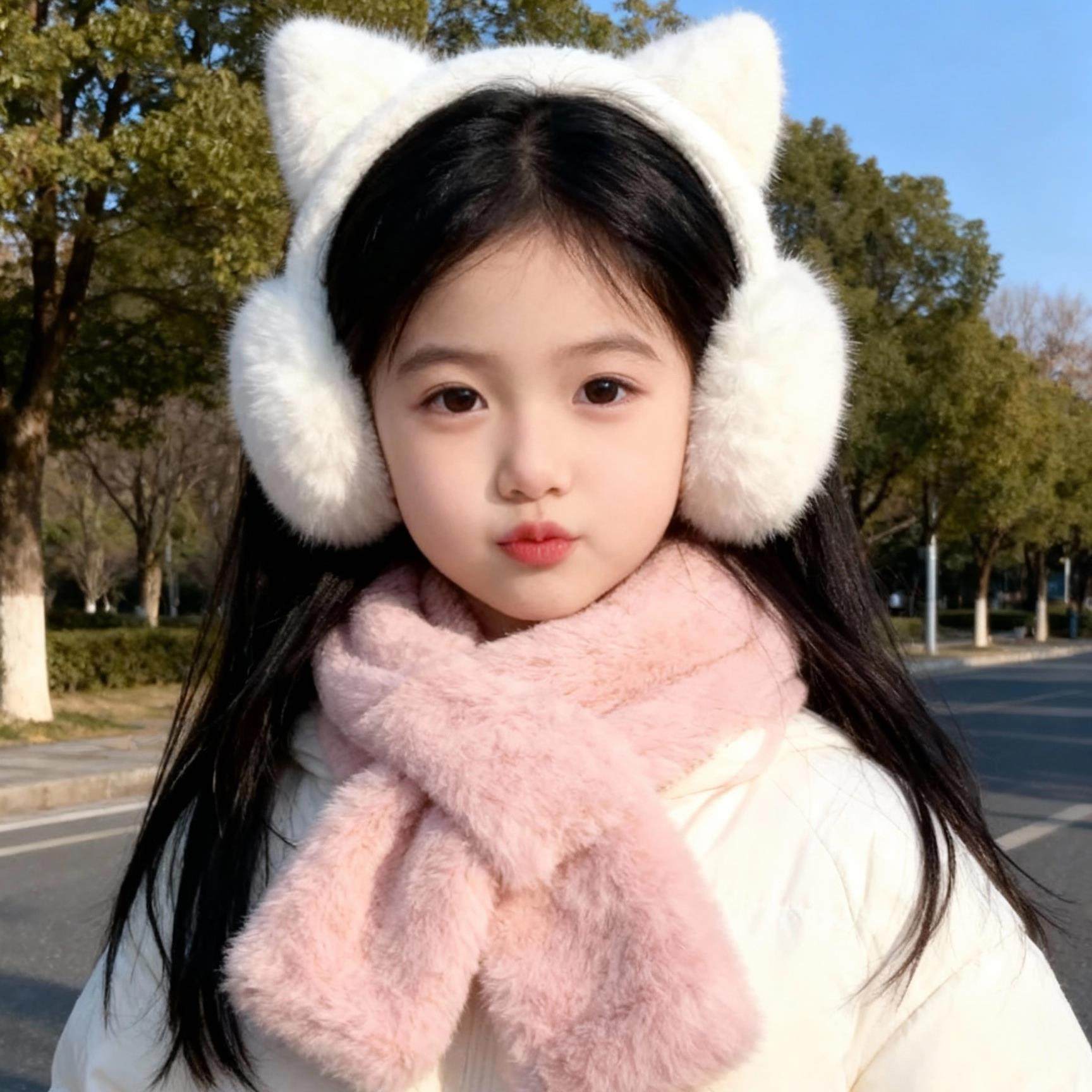 可爱猫耳儿童耳罩女2025新款冬季保暖防冻耳耳暖学生防寒毛绒耳包,服饰配件/皮带/帽子/围巾,耳套,淘宝优惠券,粉丝福利购,淘宝优惠卷
