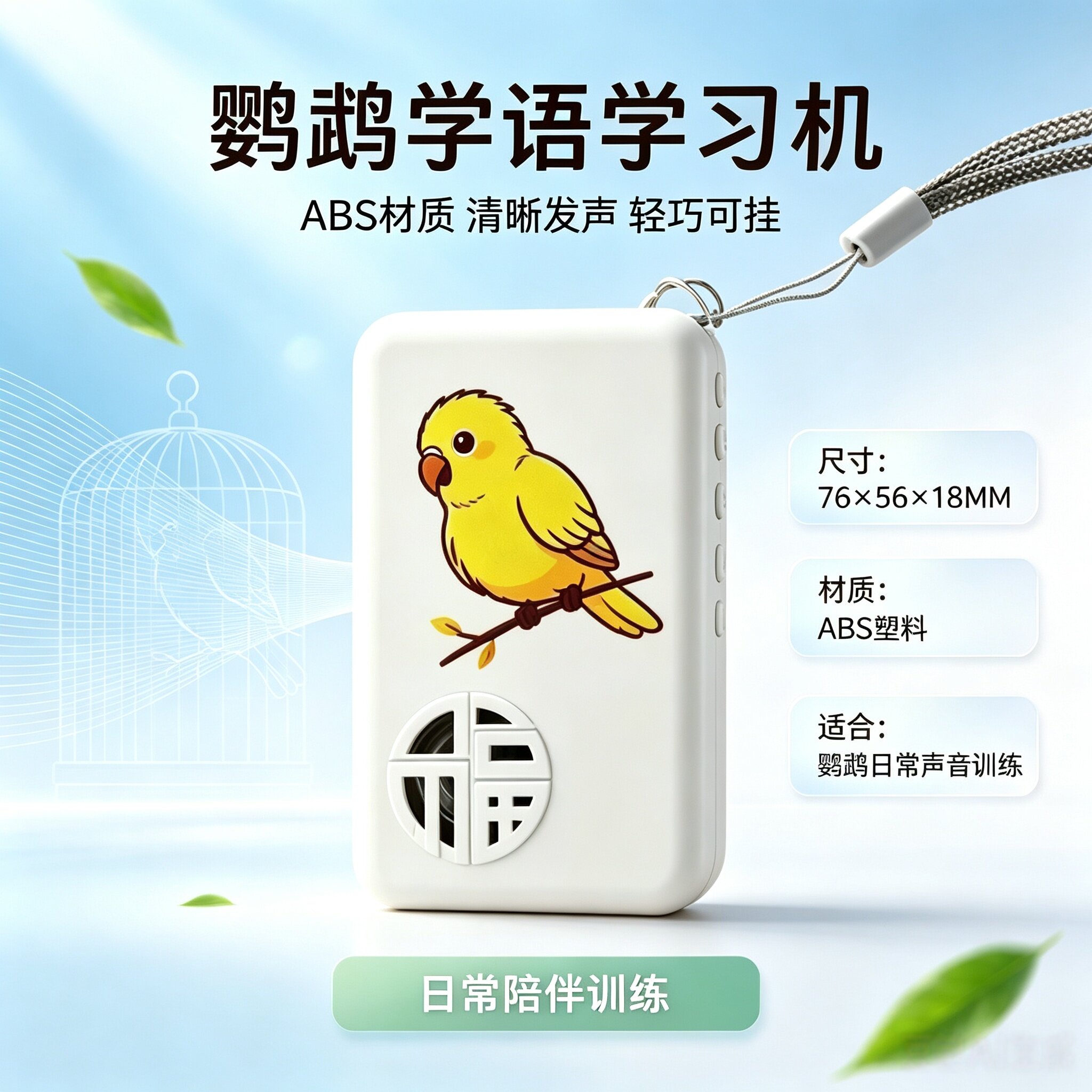 宠帮仕鸟用学习机复读放音教话