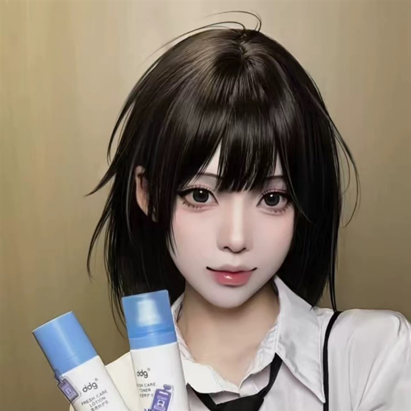 乔苓cos假发女短直发波波头蓬松自然万用时光漫画感个性全头套式