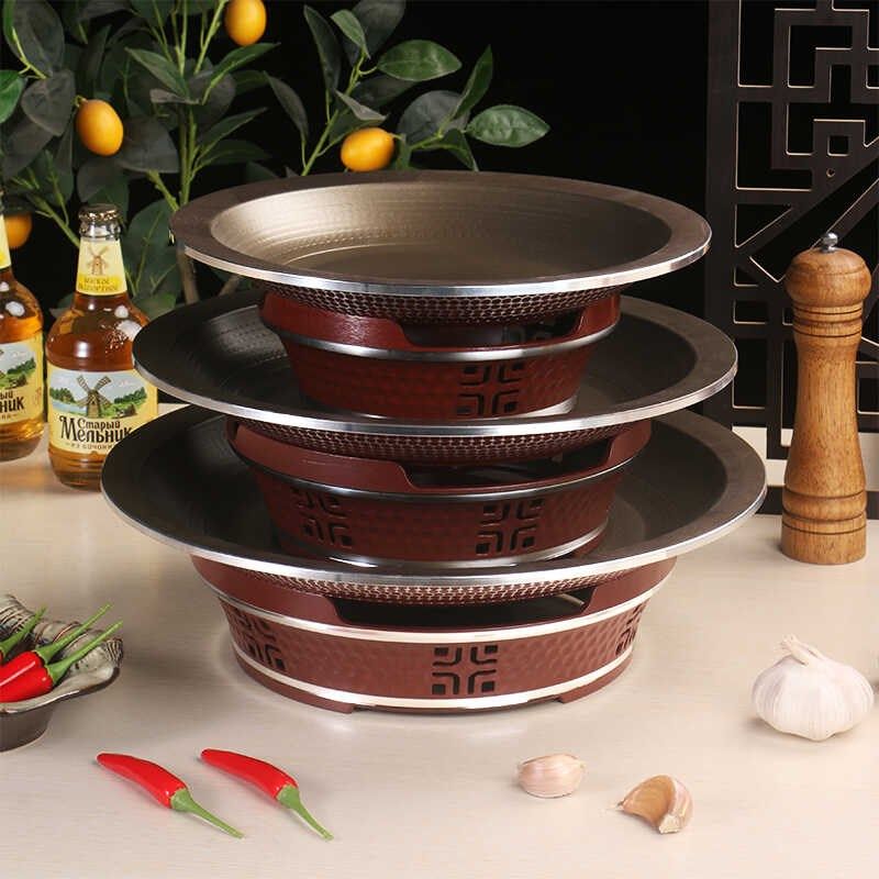 商用铝合金剁椒鱼头锅大盘鸡干锅海鲜盘圆形烤鱼小龙虾牛蛙酒精炉,厨房/烹饪用具,火锅,淘宝优惠券,粉丝福利购,淘宝优惠卷