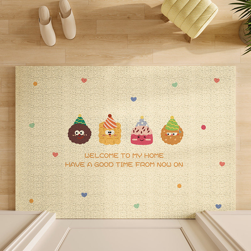 入户门地垫卡通丝圈进门脚垫家用门口蹭土防滑门垫可裁剪玄关地毯,居家布艺,入户地垫,淘宝优惠券,粉丝福利购,淘宝优惠卷