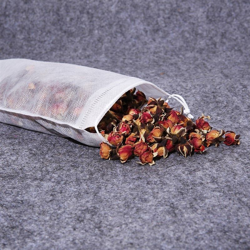 30克环保无纺布袋抽绳束口鞋子饰品收纳K袋防尘袋白色透气无纺布