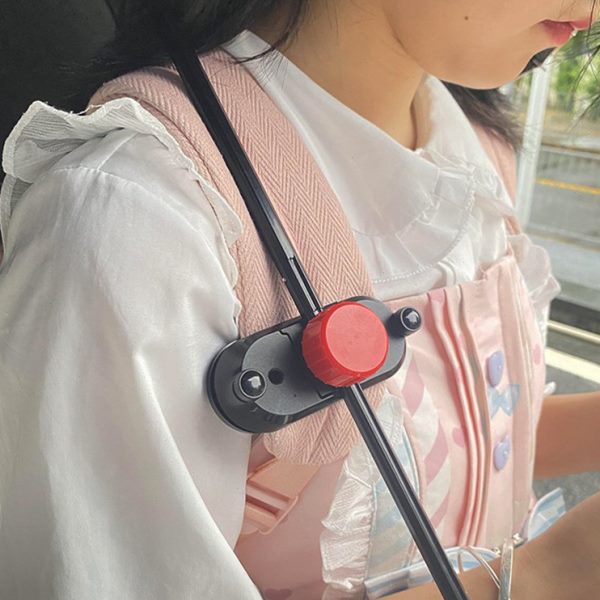 撑书包侠打包手柄登山扣伞手拿神器夹雨天包免伞架背挂雨双肩伞伞