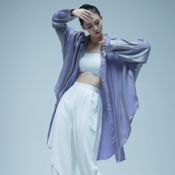 现代舞衬衫日常穿搭练功服女舞蹈生形体训练服装古典舞演出服装