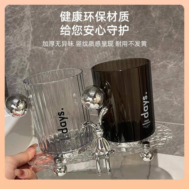轻奢口情侣DOHU/杜刷牙洗漱杯杯子套装高颜值牙刷遬杯口家用牙缸