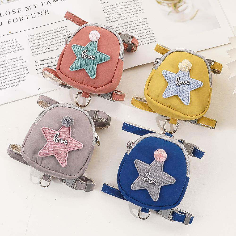 宠物泰迪小狗狗猫咪外出猫双肩背包胸背带牵引绳遛狗狗用品