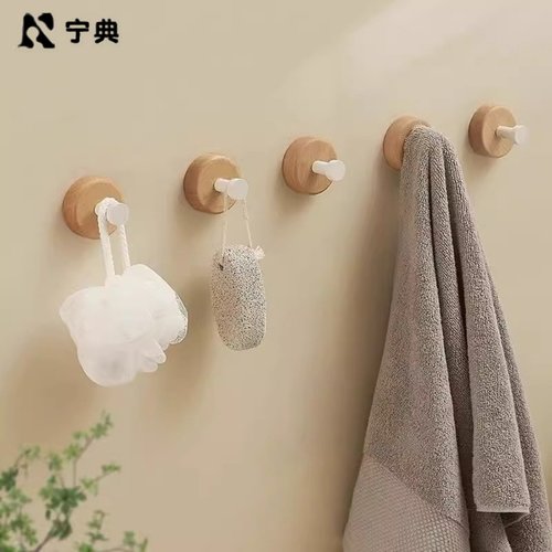 轻奢免打孔粘胶强力门后挂衣单钩