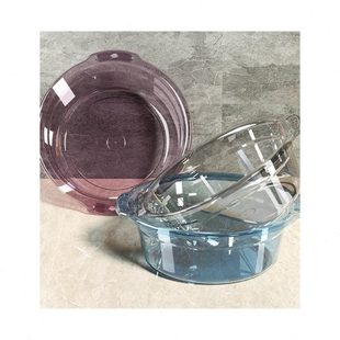 泡脚宿舍厨房双耳洗脚盆家用脸盆洗大号菜宿舍洗衣洗脸盆透明把手