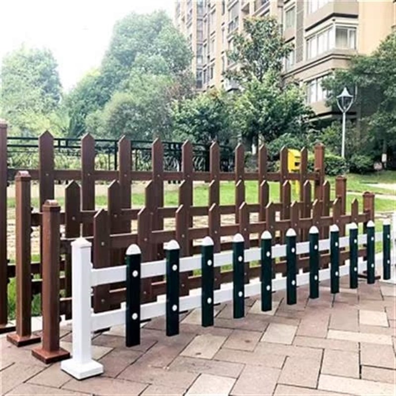 pvc草坪护栏塑钢绿化带围栏室外花池花坛塑料栏杆小区花园栅栏