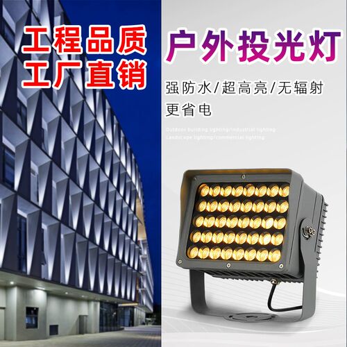 外墙射灯led户外防水投光灯洗墙灯照树灯室外园林绿化景观投射灯
