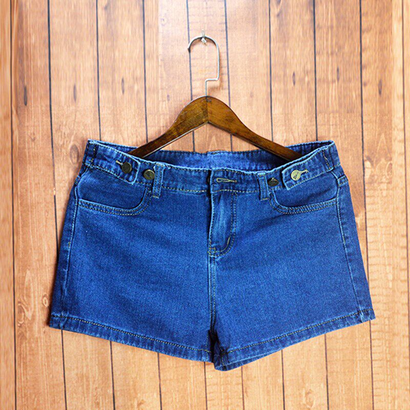 2023男士纯色宽松休闲超短裤三分牛仔短裤女士牛仔直筒短裤热裤潮