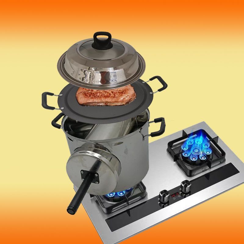 火烧炉子家用天燃气煤气烙饼锅商用摆摊地L瓜肉串烧烤盘分体烤饼