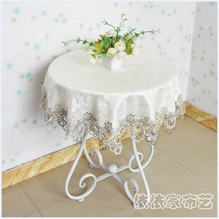 欧式大圆桌桌布h布艺圆形餐桌布圆台台布家用大小圆茶几方几餐厅