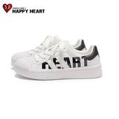 新款 爆款 贝壳头小白鞋 查尔斯桃心2025秋季 高级感ins潮通勤女板鞋