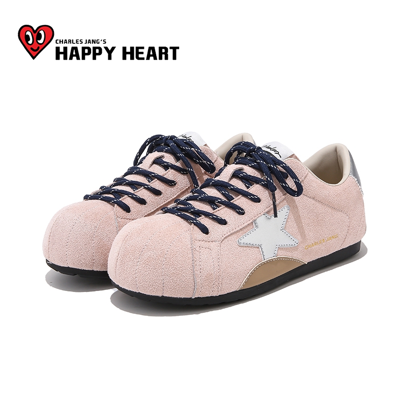 查尔斯桃心拼色星星鞋