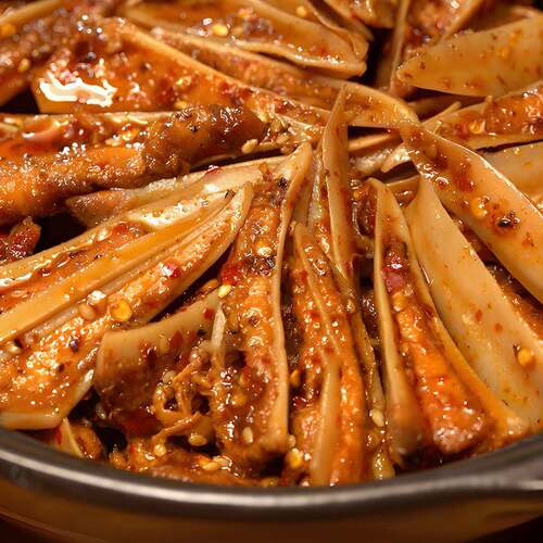 夫子园香辣三角骨鸡脆骨带肉边嘎嘣脆网红麻辣熟食即食冷冻小零食