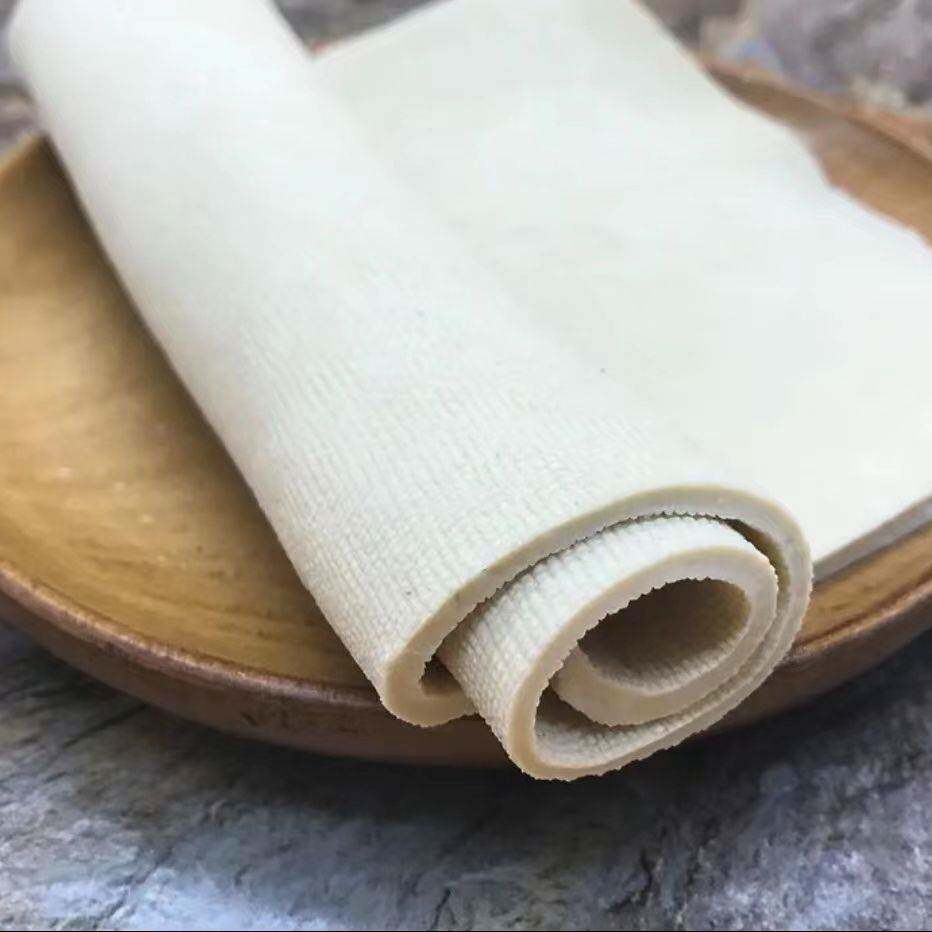 攸县手工百叶豆腐新鲜豆制品农家厚豆皮千张皮250g真空包装食材