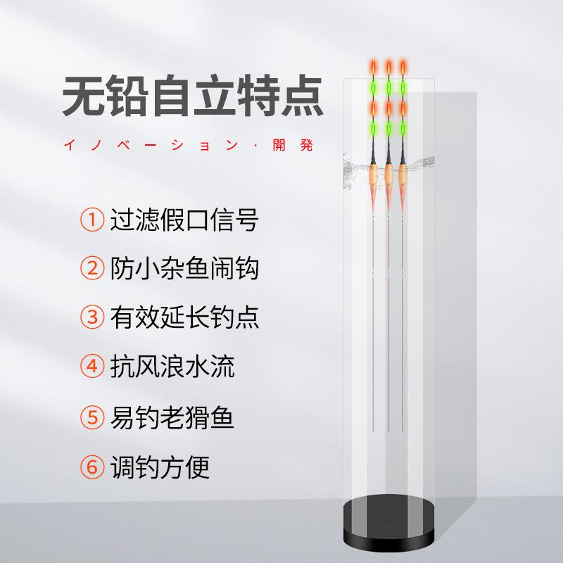 无铅自立跑铅日夜两用咬钩变色夜光电子鱼漂抗走水浮漂大物流氓漂