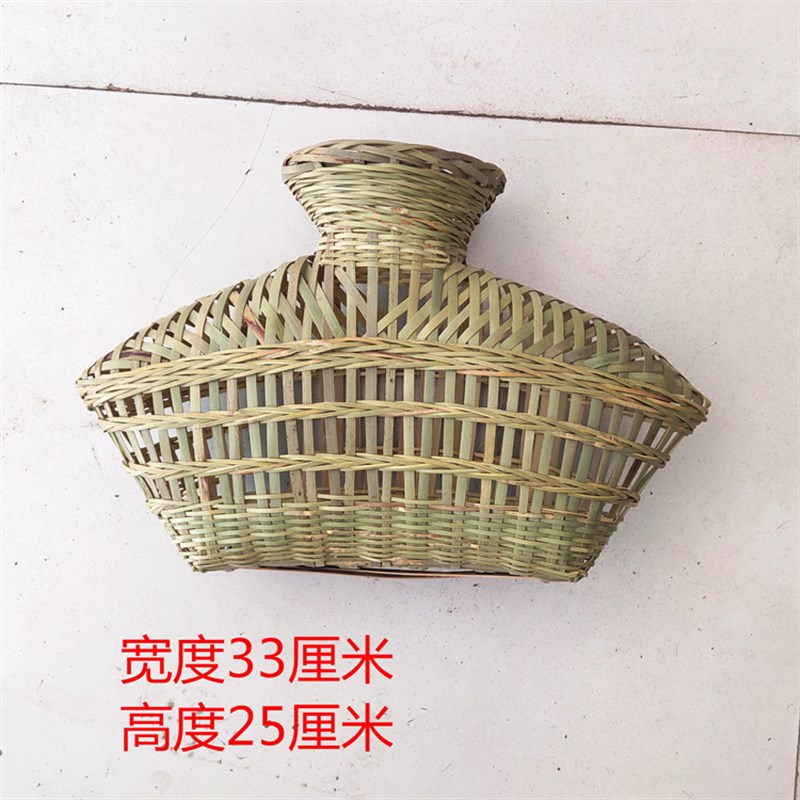 鱼篓手工竹编竹制道具装饰挂件渔篓渔夫黄鳝篓泥鳅笆篓农家乐