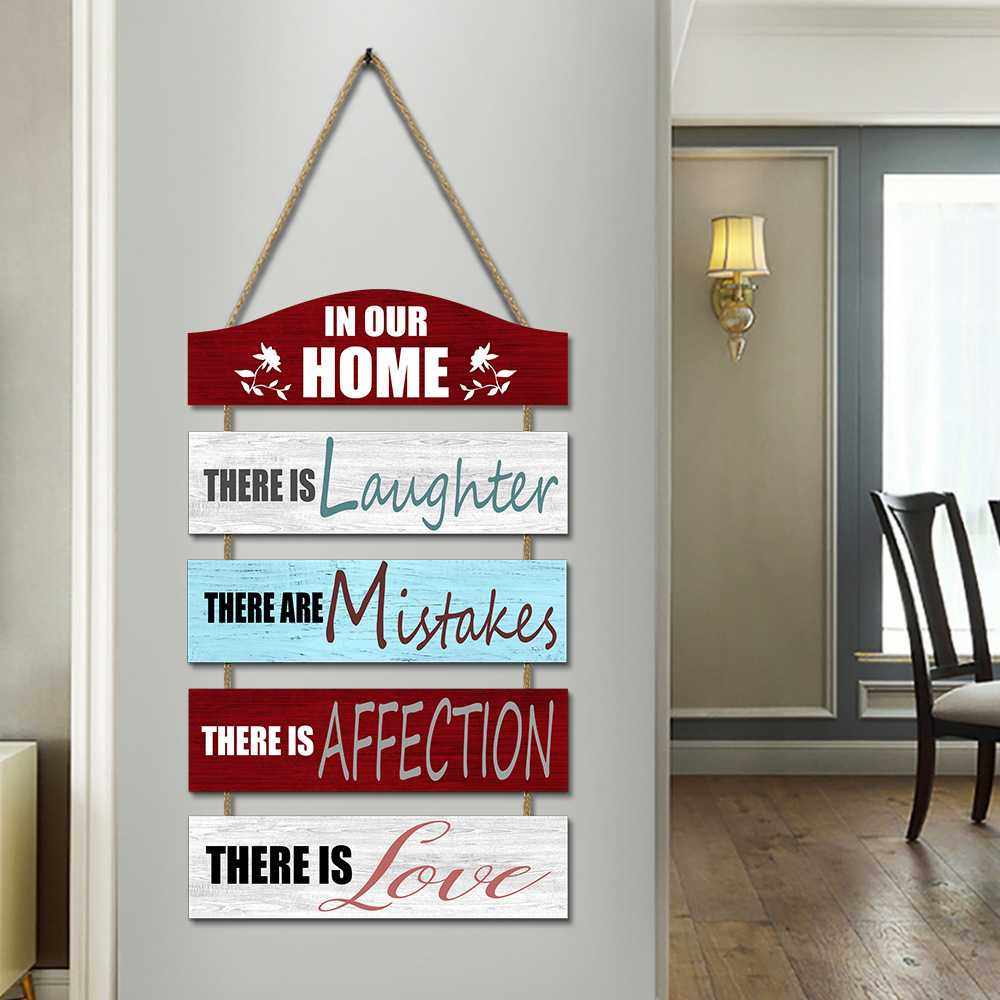 墙饰壁饰亚马逊大型墙饰装饰悬挂木质挂件挂牌农舍家庭装饰木牌