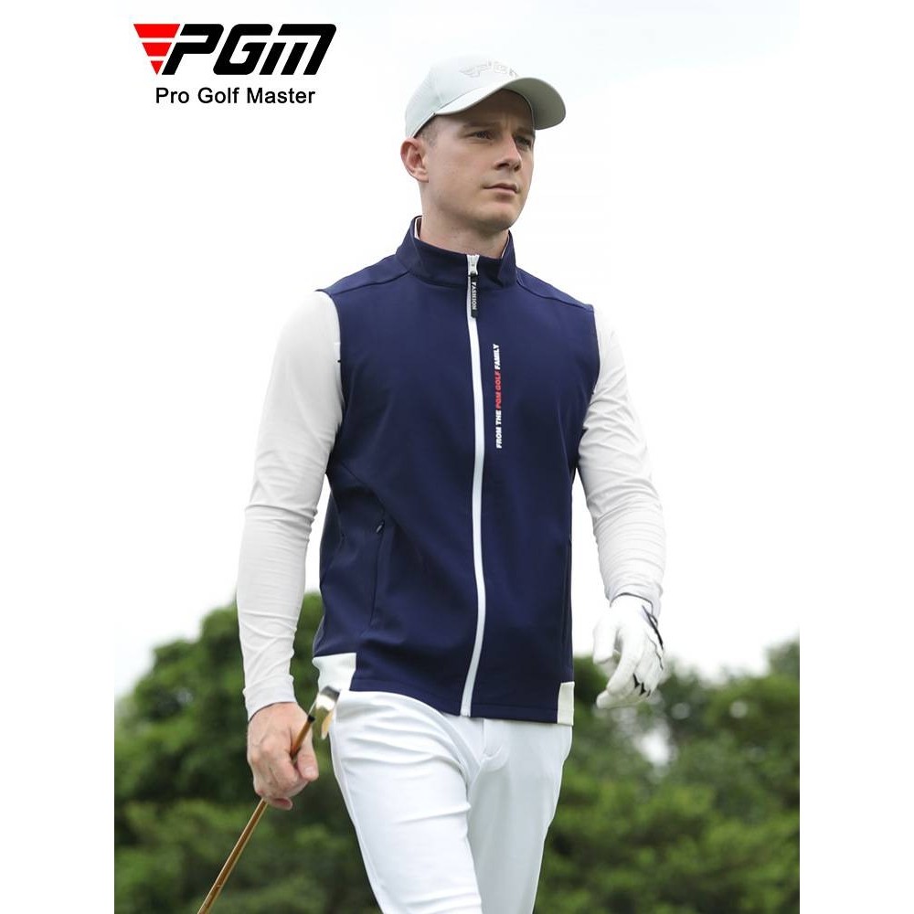 PGM高尔夫服装男士马甲秋冬保暖背心立领防风外套男上衣厂家直供