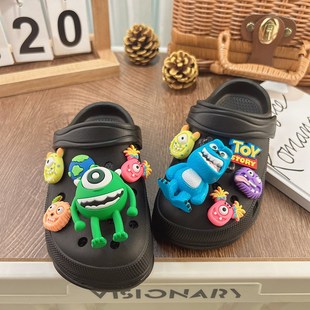 包头防滑夏天外出沙滩 外穿儿童洞洞鞋 男童凉拖鞋 玩具总动员夏季