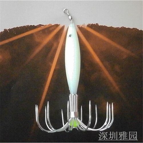 鱿鱼钩二代木虾夜光吊筒笔管鱼吹桶钩伞钩吹筒杀2代墨斗锚钩
