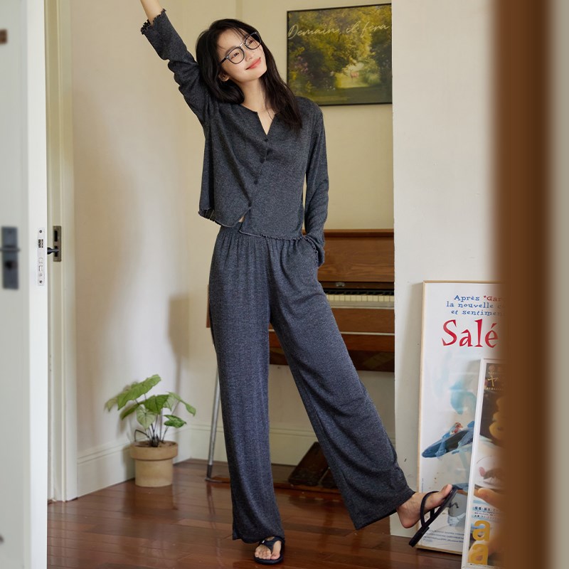 微醺小姐睡衣女套装秋装r2024新款秋季长袖长裤高级感亲肤家居服
