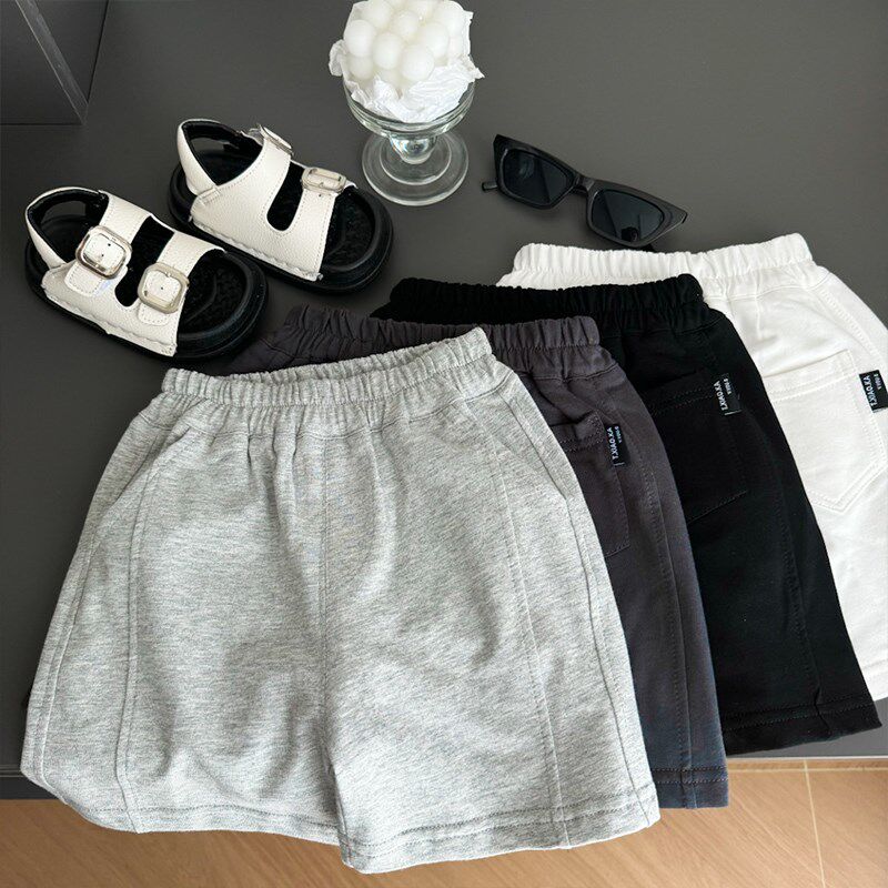 男童短裤夏季薄款2024新款外穿运动纯棉透气儿童五分裤女宝宝中裤
