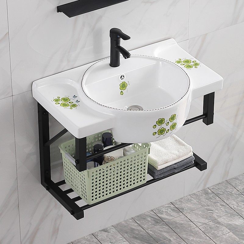挂墙式浴室柜小户型洗手盆陶瓷洗手台卫生间洗脸柜组合简易面盆柜,家装主材,挂墙式洗脸盆,淘宝优惠券,粉丝福利购,淘宝优惠卷