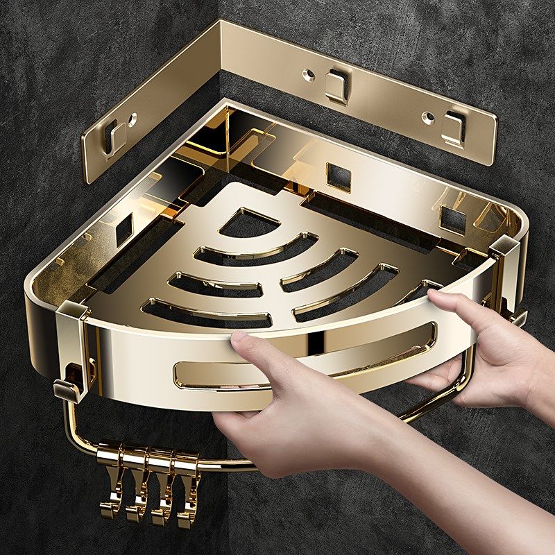 304不锈钢浴室置物架免打孔卫生间厕所可拆卸壁挂三角篮转角收纳,家装主材,浴室角架,淘宝优惠券,粉丝福利购,淘宝优惠卷