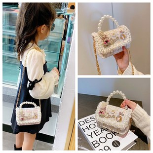 网红儿童包包可爱斜挎包小宝宝女孩时尚小包毛绒洋气潮公主女童包