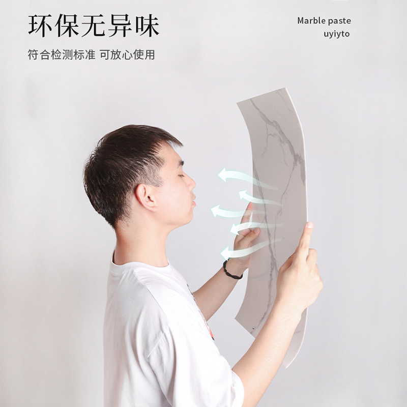 仿瓷砖墙贴自粘3d立体墙纸防水防潮大理石铝塑板贴纸墙板装饰自装