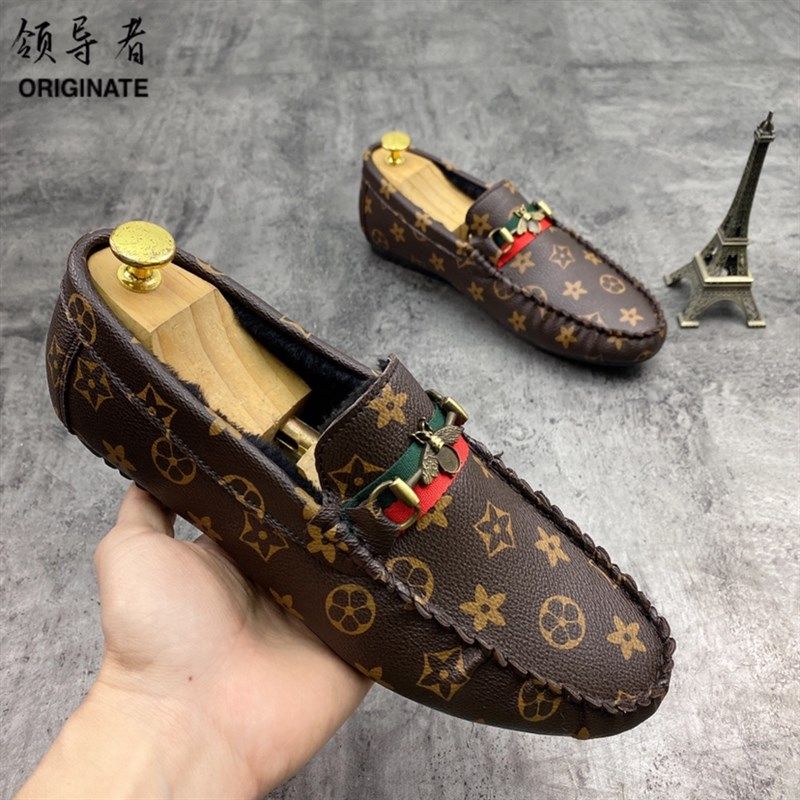 2023冬季新款男士豆豆鞋韩版潮流懒人一K脚蹬板鞋青年时尚百搭男,流行男鞋,单鞋,淘宝优惠券,粉丝福利购,淘宝优惠卷